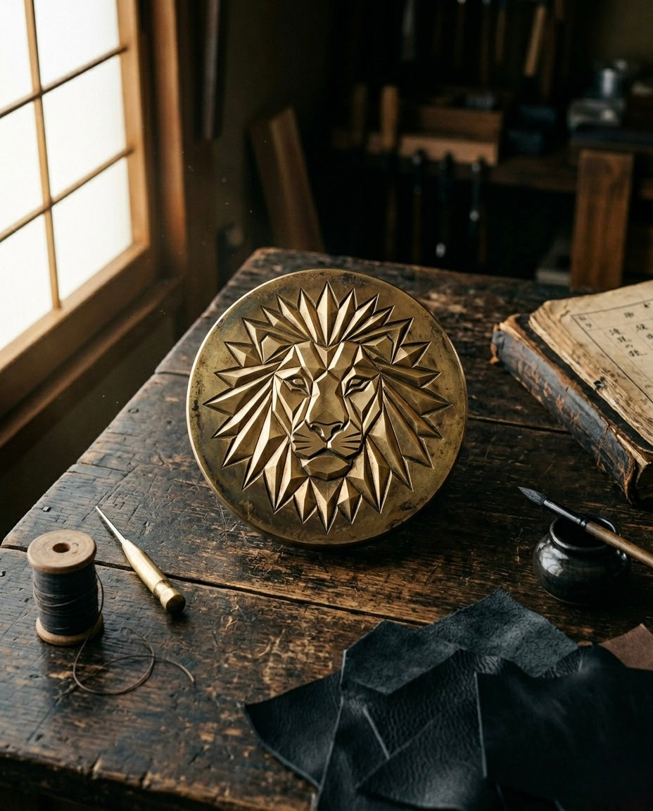 the lion, holding the gate