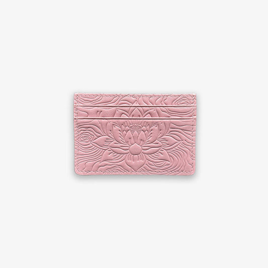 Baby Pink Lotus Card Holder