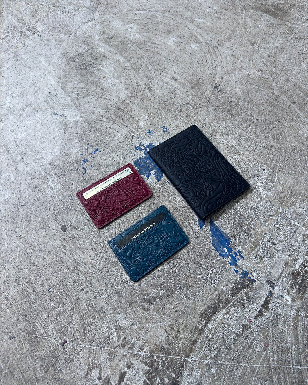 Black Koi Passport Holder